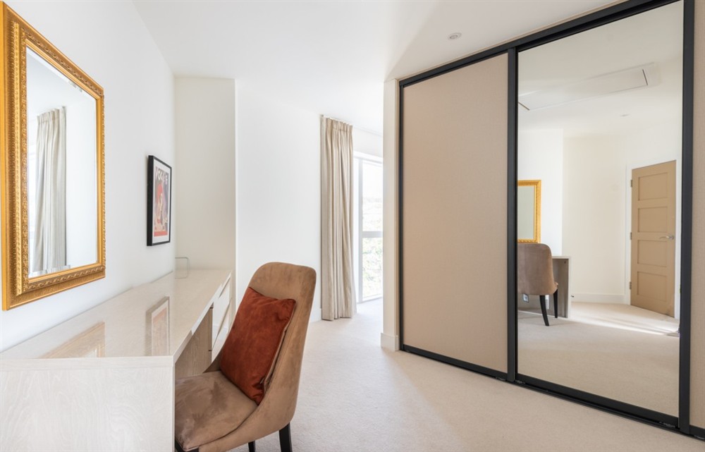 One of the bedrooms at Larkrise in Kingsbridge