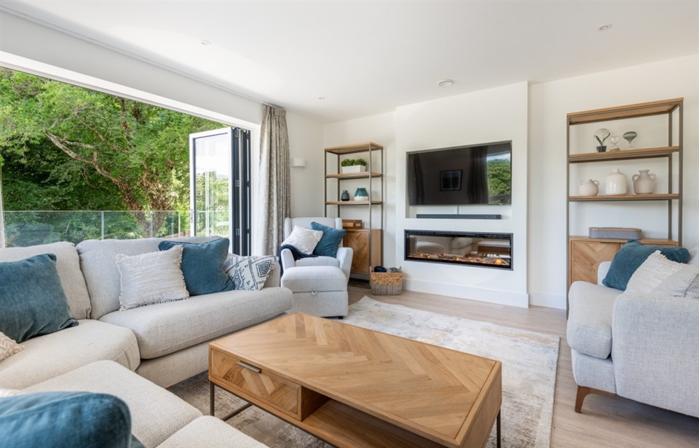 The living area at Larkrise in Kingsbridge