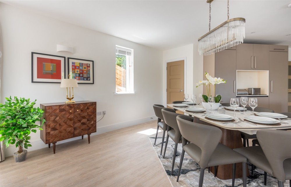 This is the dining room at Larkrise in Kingsbridge