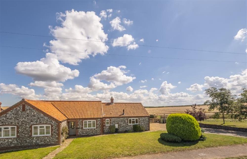 The property is surrounded by wonderful open views at Larks Rise, Burnham Market near Kings Lynn