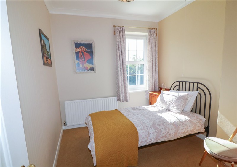 One of the 4 bedrooms at Larkspur Cottage, Huttoft