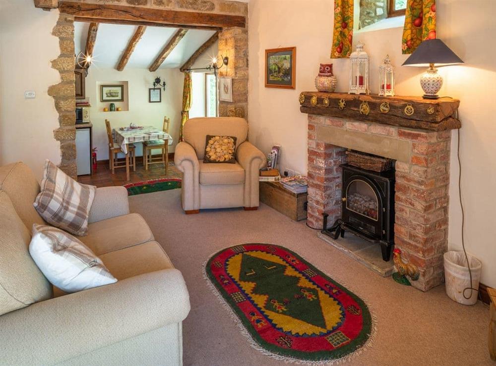 Characterful living area at Bridge Cottage, 