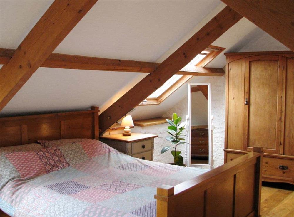 Comfortable King size bedroom at Last Barn in Valast Hill, near Stackpole, Pembrokeshire., Dyfed