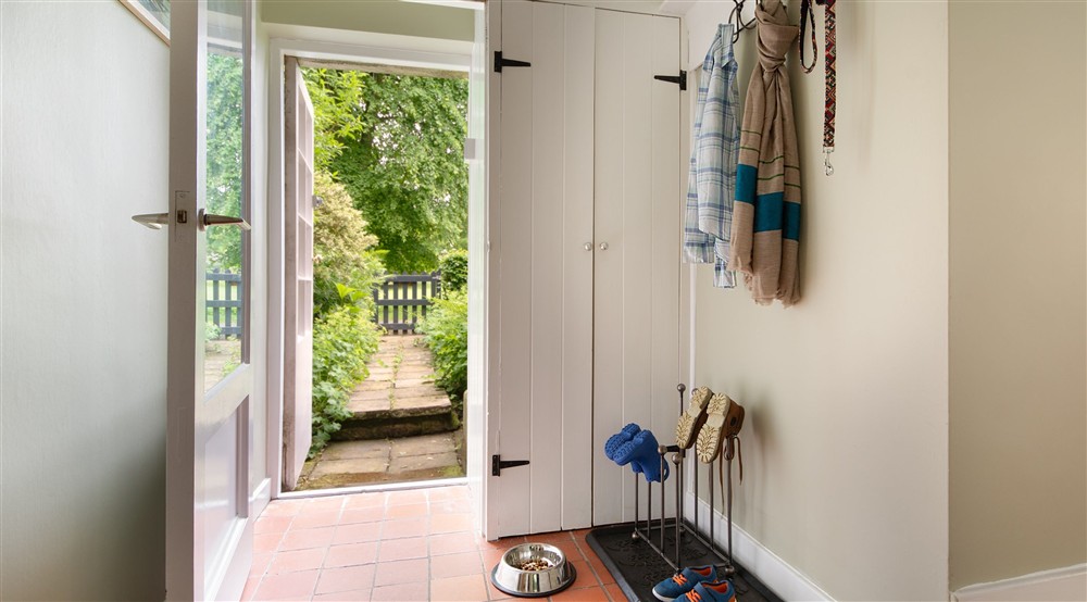 The entrance hall at Laundry Cottage in Morpeth, Northumberland