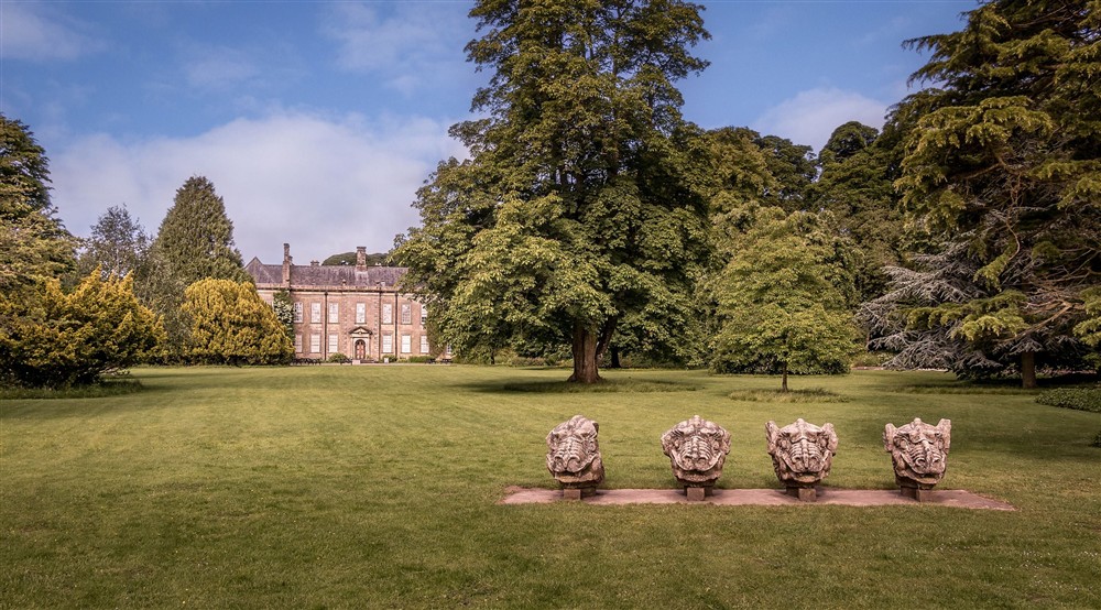 The house and grounds of Wallington, near Laundry Cottage, Northumberland at Laundry Cottage in Morpeth, Northumberland
