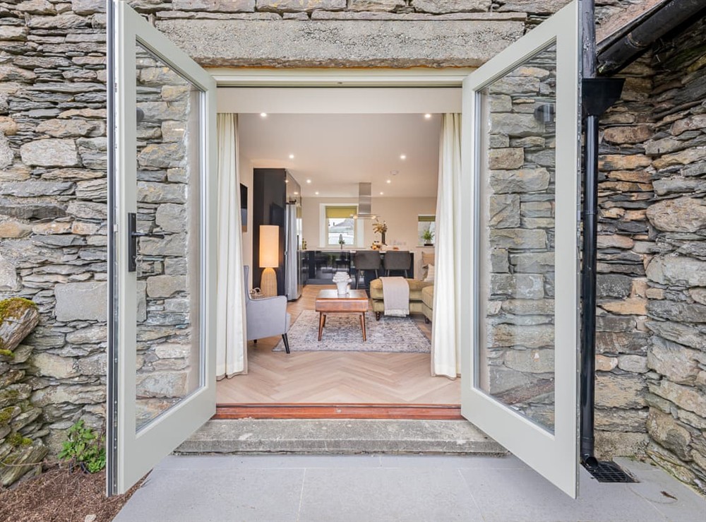 Patio at Laurel in Cowan Head, near Staveley, Cumbria