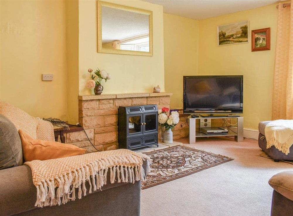 Living room at Laurel Farm in East Rolston, near Weston-super-Mare, Avon
