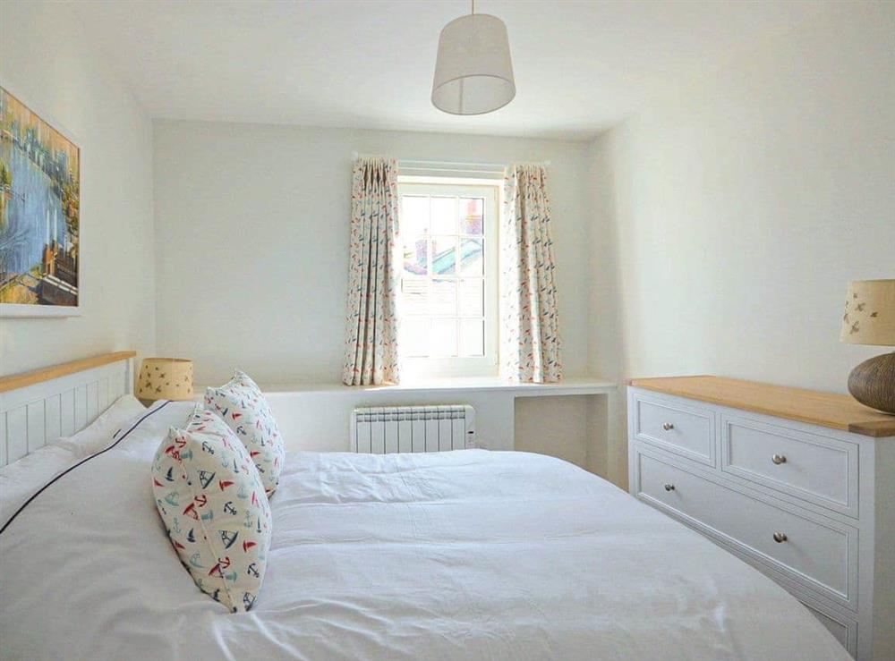 Double bedroom on the first floor at Lavausa in St Mawes, Cornwall