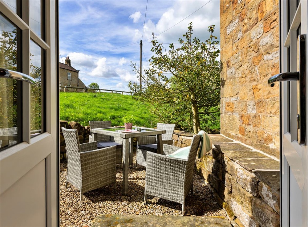 Sitting-out-area at Lavendar Barn in Grantley, North Yorkshire