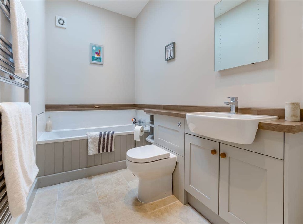 Bathroom at Lavender Barn in Heacham, Norfolk