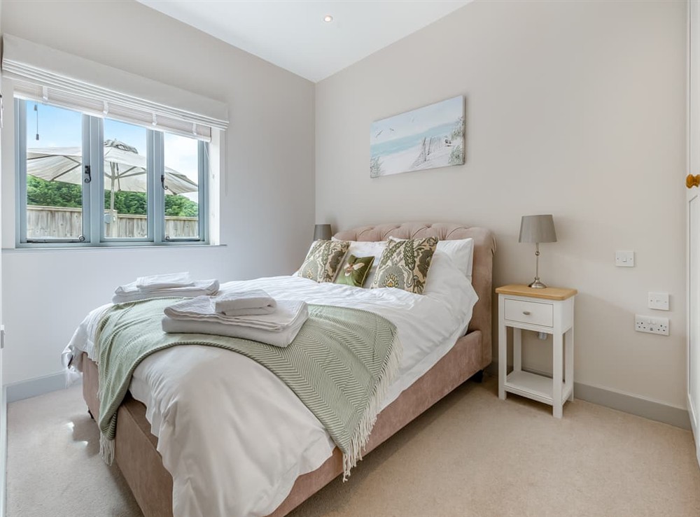 Master bedroom at Lavender Barn in Heacham, Norfolk