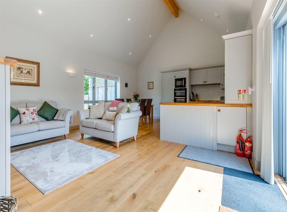Open plan living space (photo 3) at Lavender Barn in Heacham, Norfolk