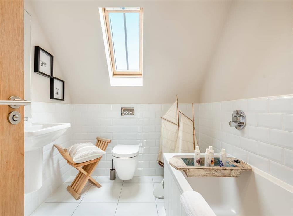 Bathroom at Lavender Cottage in Beckington, near Frome, Somerset