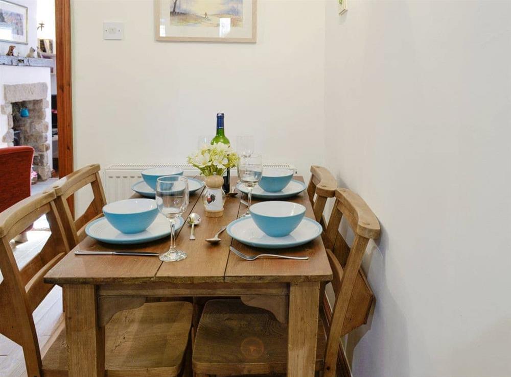 Convenient dining area at Lavender Cottage in Bewerley, near Pateley Bridge, North Yorkshire