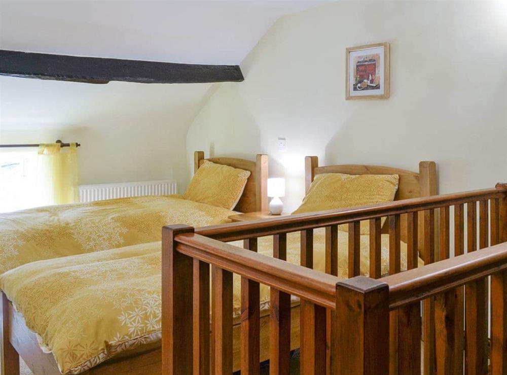 Light and airy twin bedroom at Lavender Cottage in Bewerley, near Pateley Bridge, North Yorkshire
