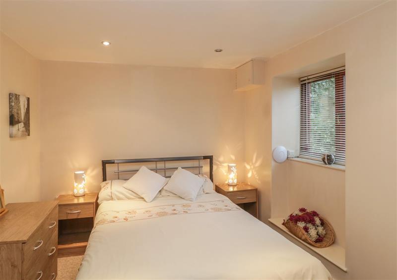 One of the bedrooms at Lavender Cottage, Bridport