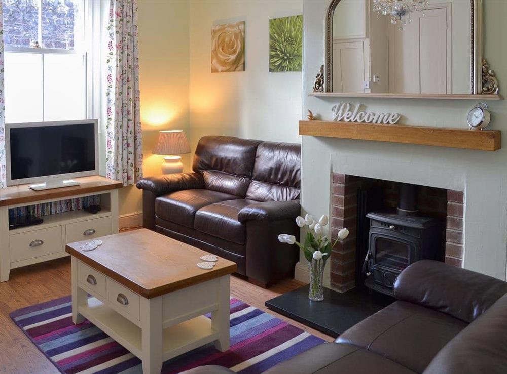 Delightful sunny living room at Lavender Cottage in Buckfastleigh, Devon