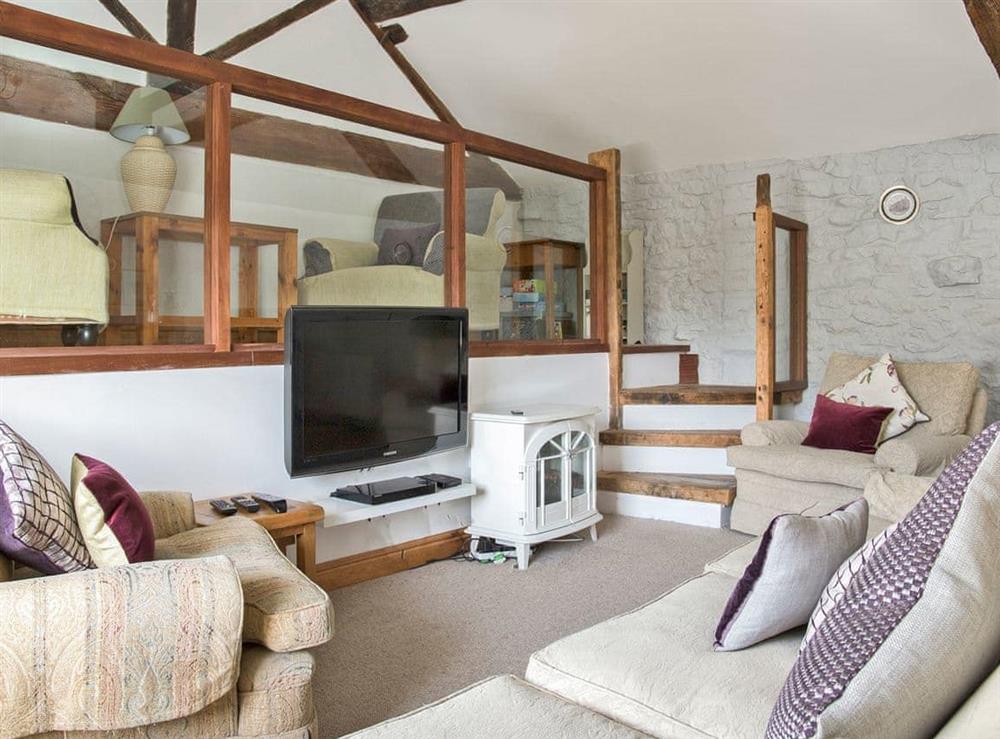 Living area at Lavender Cottage in Buxton, Derbyshire