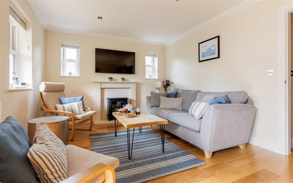 The living area at Lavender Cottage in Highcliffe