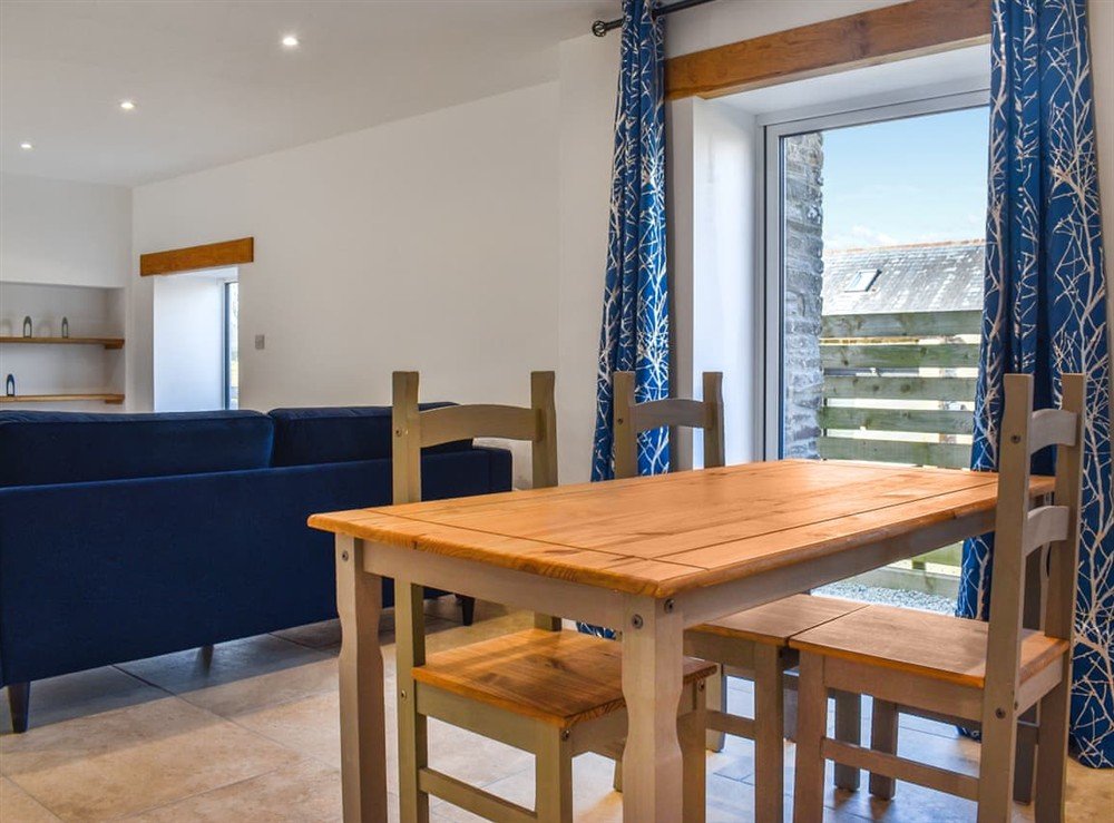 Dining Area at Lavender Cottage in Inwardleigh, near Okehampton, Devon