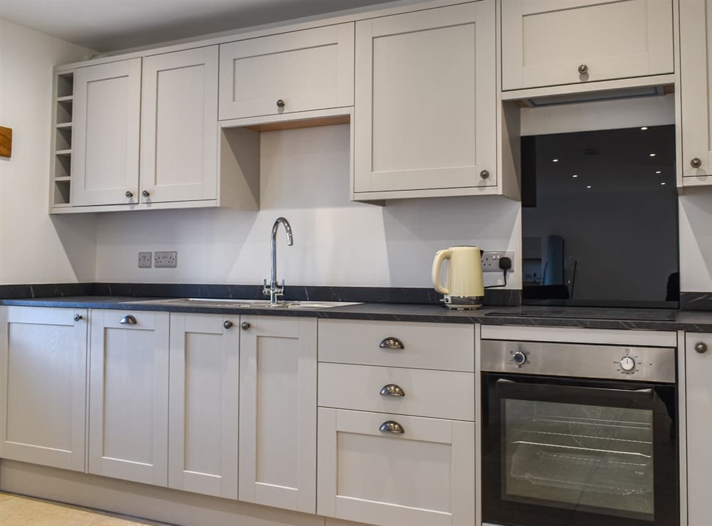 Kitchen at Lavender Cottage in Inwardleigh, near Okehampton, Devon