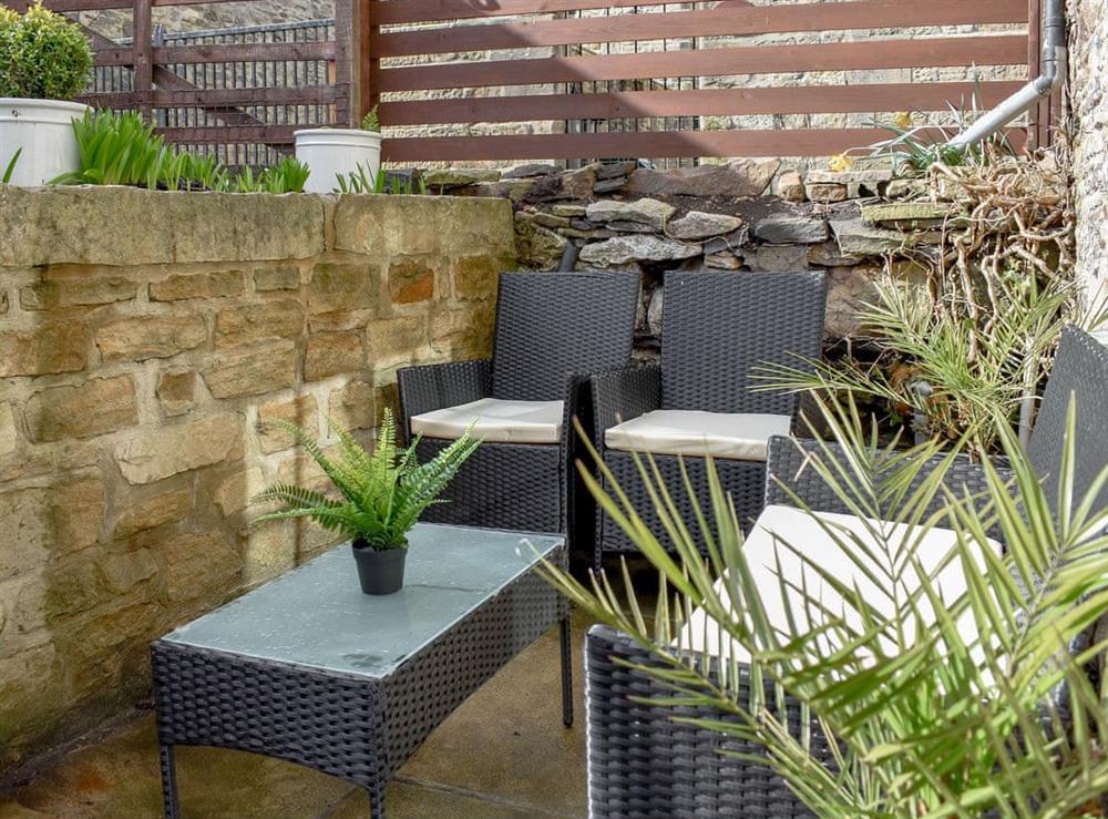 Patio at Lavender Cottage in Leyburn, North Yorkshire