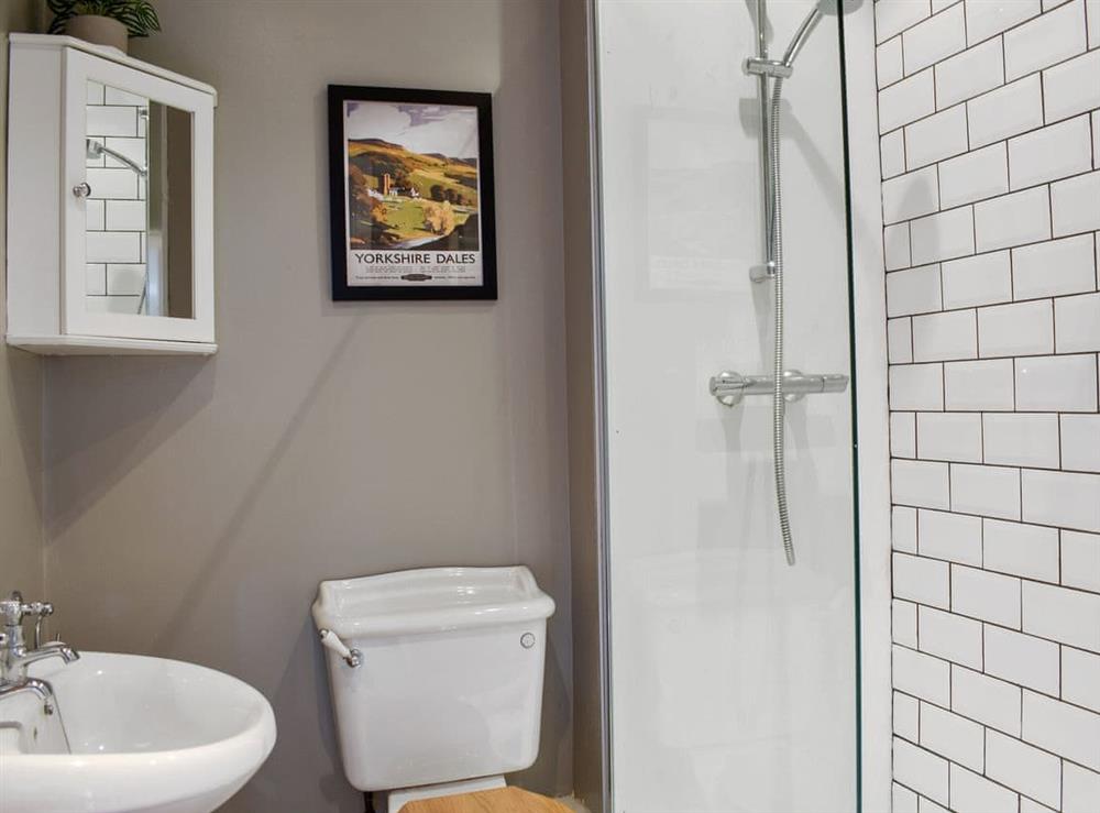 Shower room at Lavender Cottage in Leyburn, North Yorkshire