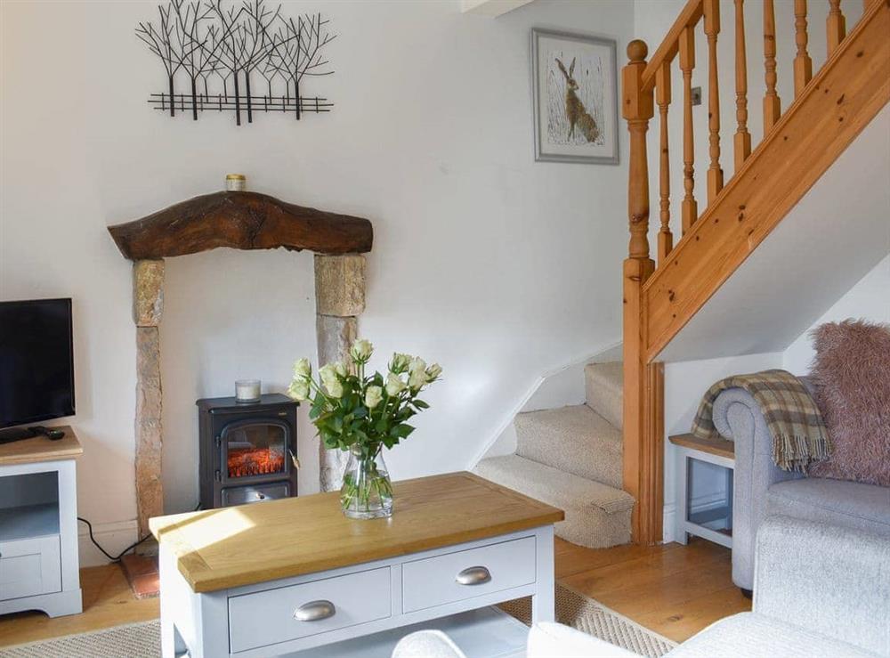 Well presented living room at Lavender Cottage in Leyburn, North Yorkshire