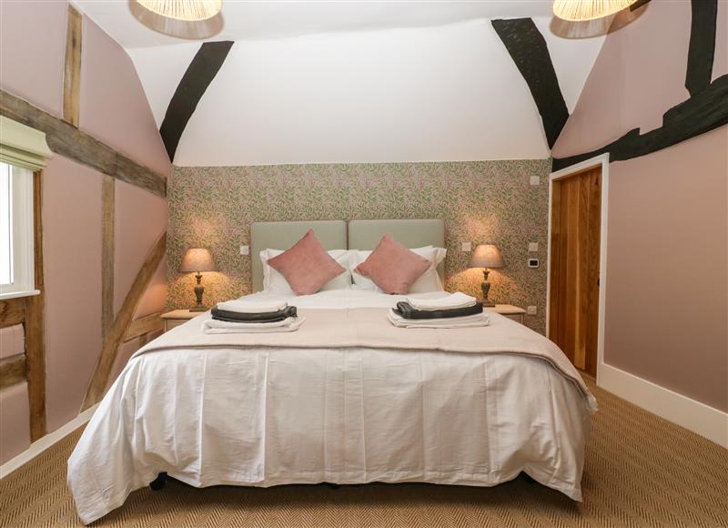 One of the 3 bedrooms at Lavender Cottage, Madresfield near Malvern