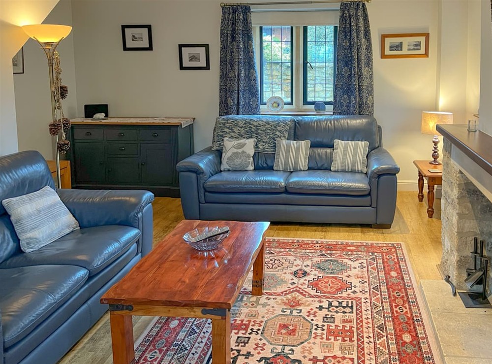 Living room at Lavender Cottage in Stretton-on-Fosse, near Moreton-in-Marsh, Warwickshire