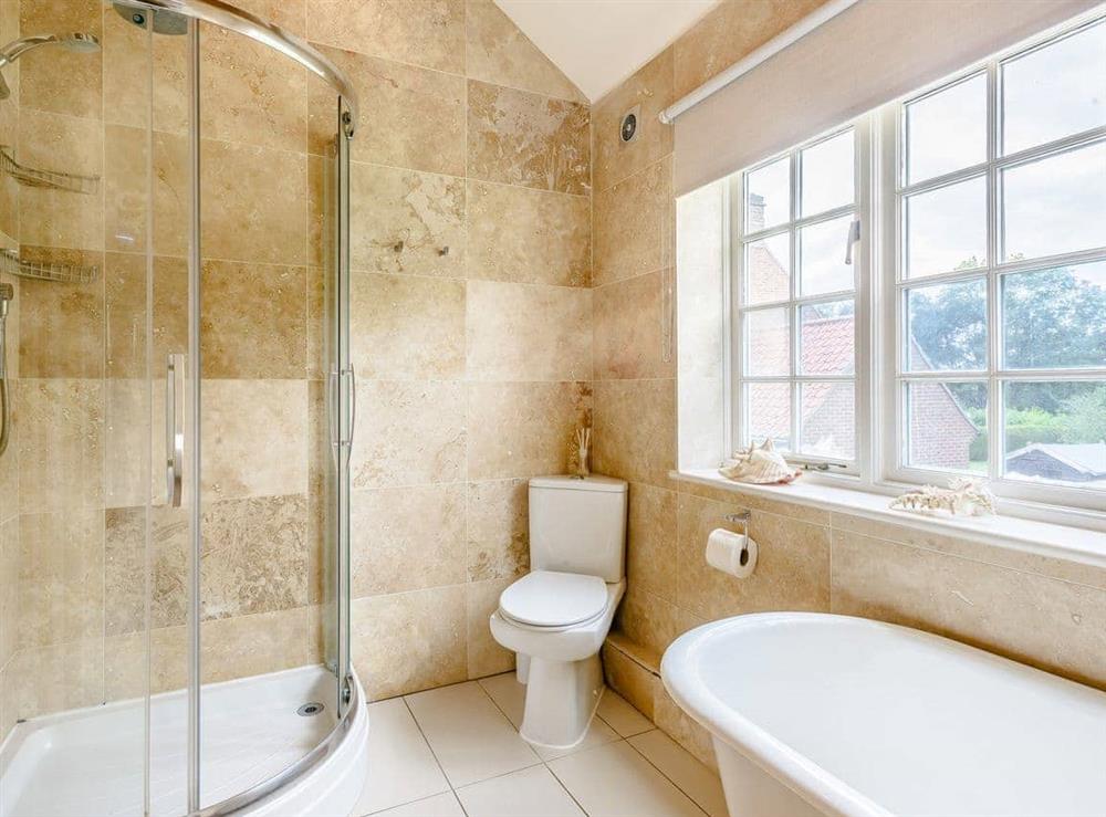 Bathroom at Lavender Cottage in Wells-next-the-Sea, Norfolk., Great Britain