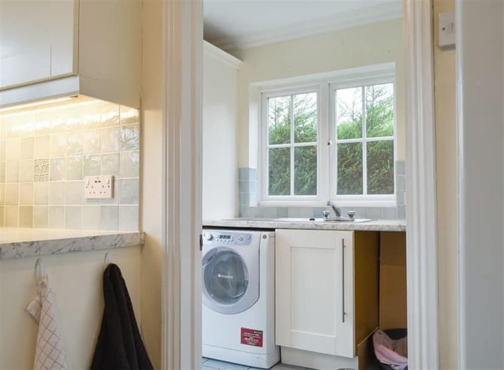 Access to the convenient utility room at Lavender Cottage in Winterton-on-Sea, near Great Yarmouth, Norfolk