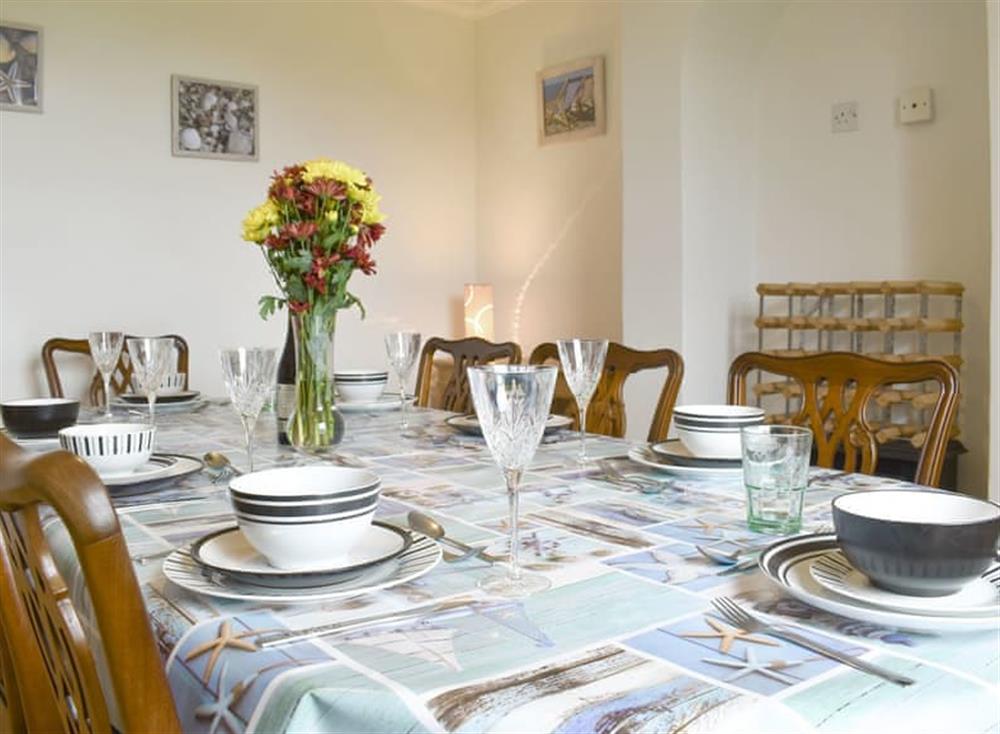 Attractive dining room at Lavender Cottage in Winterton-on-Sea, near Great Yarmouth, Norfolk