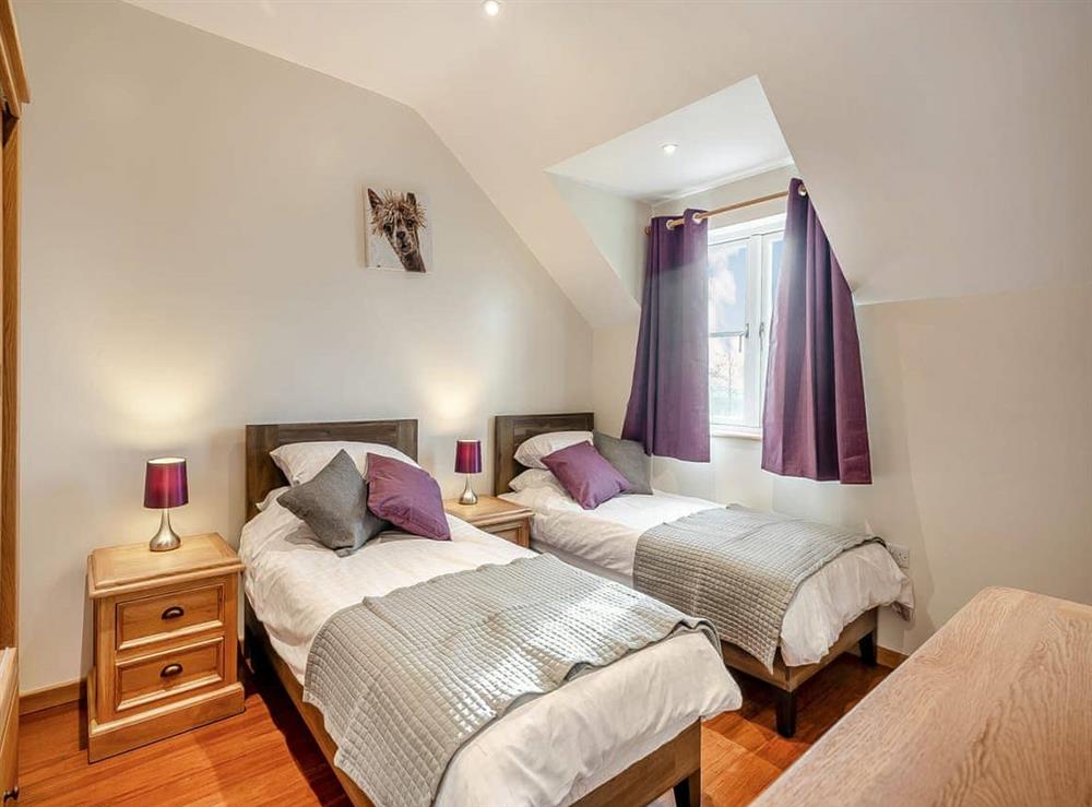 Twin bedroom at Lavender Cottage, 