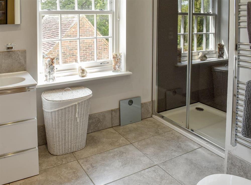 Shower room at Lavender House in Ewhurst Green, near Robertsbridge, East Sussex