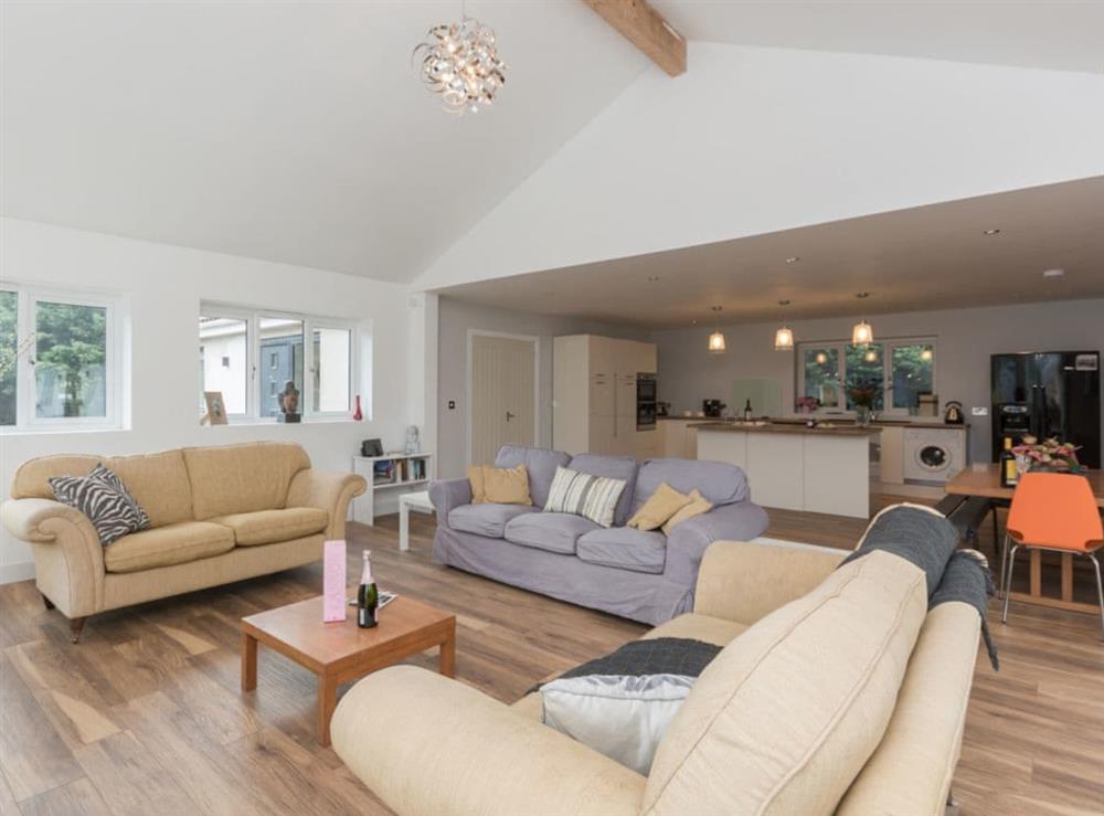 Open plan living space at Lavender Lea in Henley-in-Arden, Warwickshire