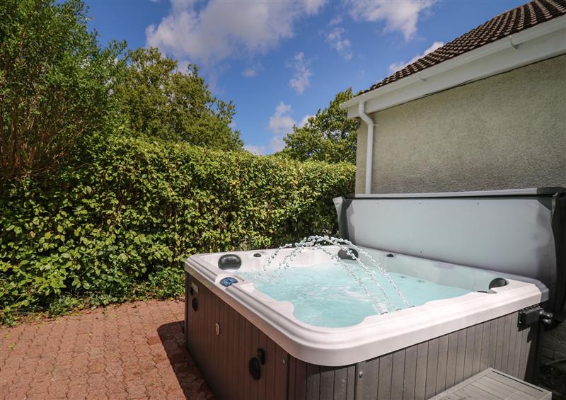 Enjoy the hot tub at Lavender Lodge, Haverfordwest