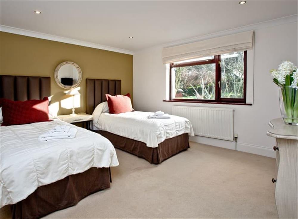 Twin bedroom at Lavender in Woodland Retreat, Wadebridge