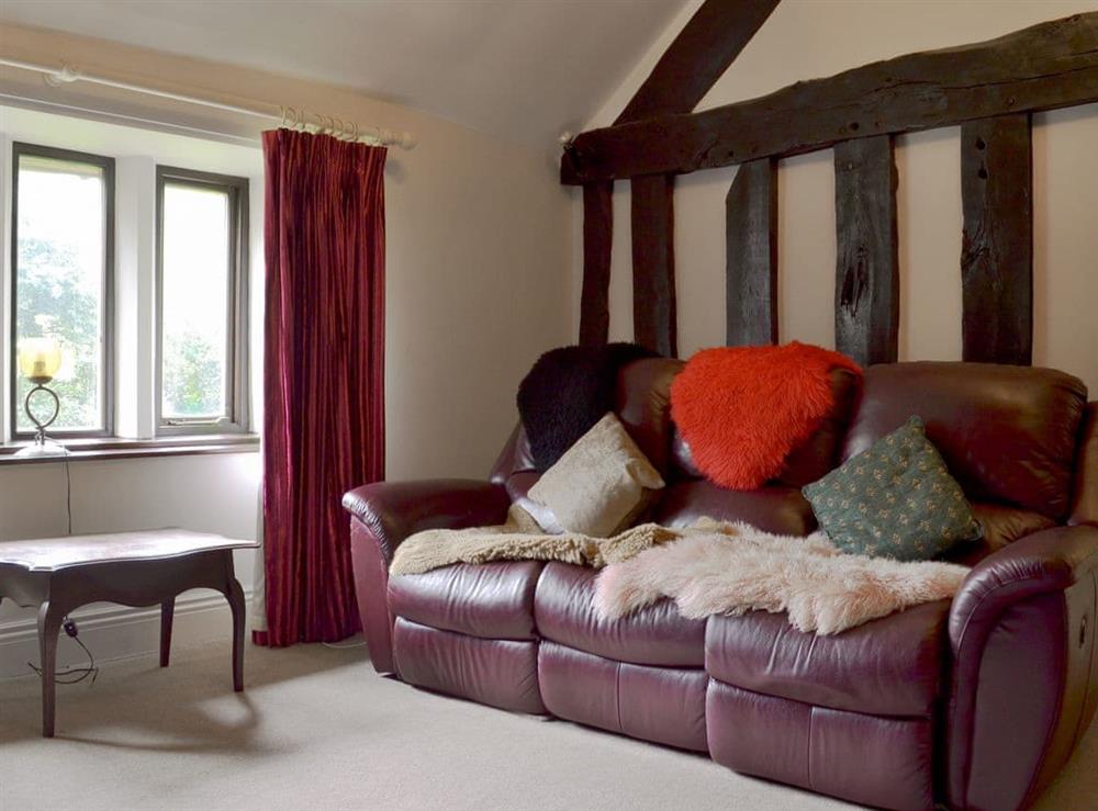 Characterful living room at Rose Cottage, 