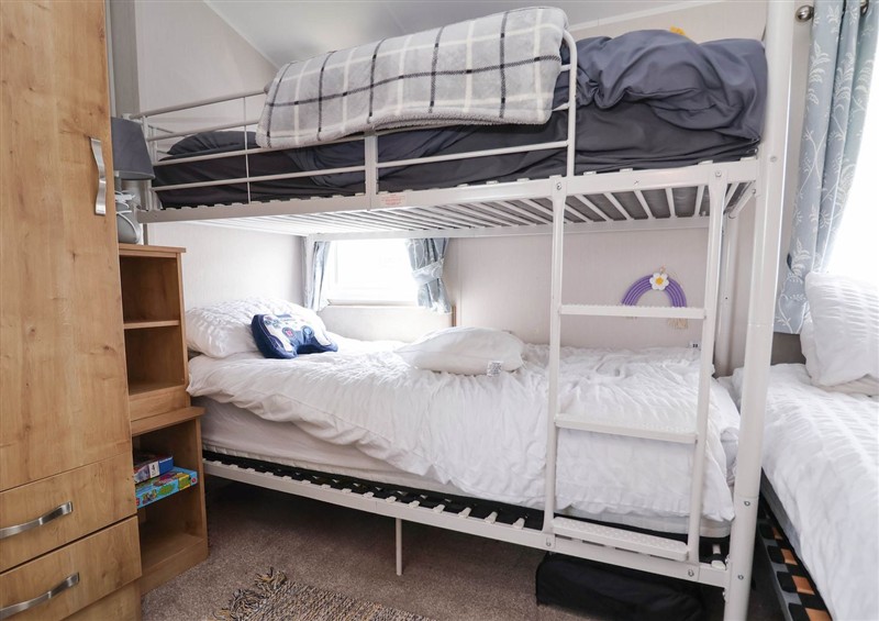 One of the bedrooms at Lawi39, Towyn
