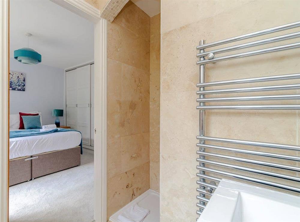 En-suite with walk-in shower at Lawnswood in Brompton-by-Sawdon, North Yorkshire