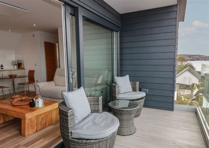 The living area at Lazy Bulldog, Newport-On-Tay