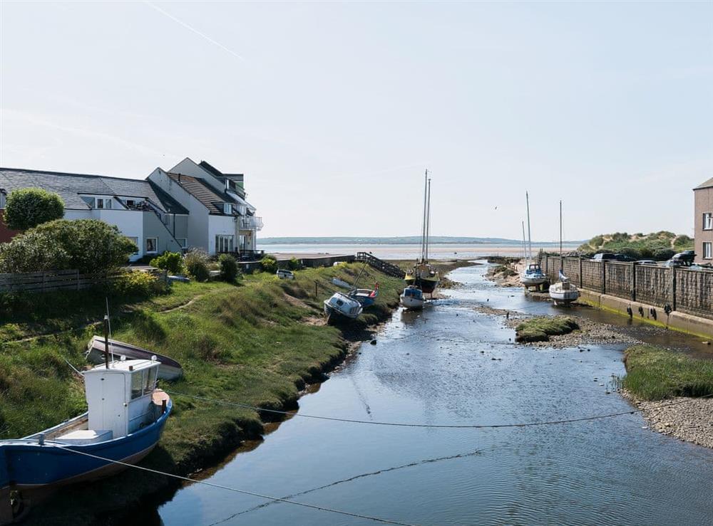 Lovely creek and harbour a few minutes walk from the cottage at Lazy Cottage in Haverigg, near Millom, Cumbria