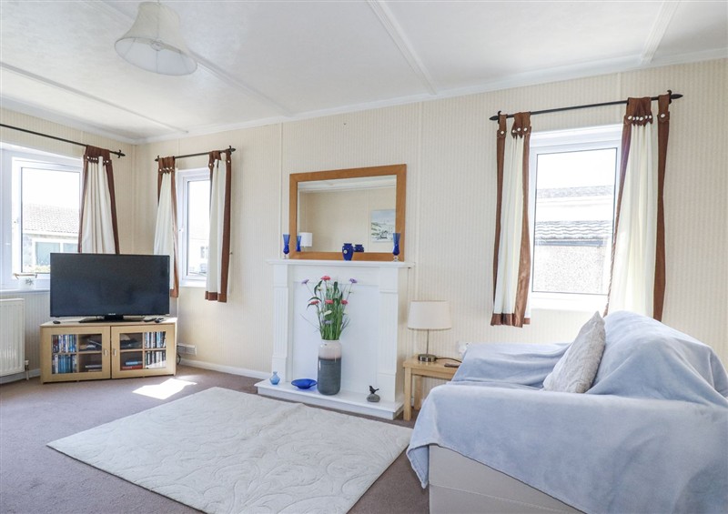 The living area at Lazy Days, St Merryn