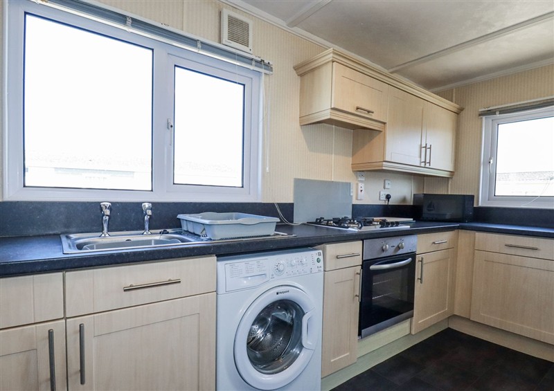This is the kitchen at Lazy Days, St Merryn