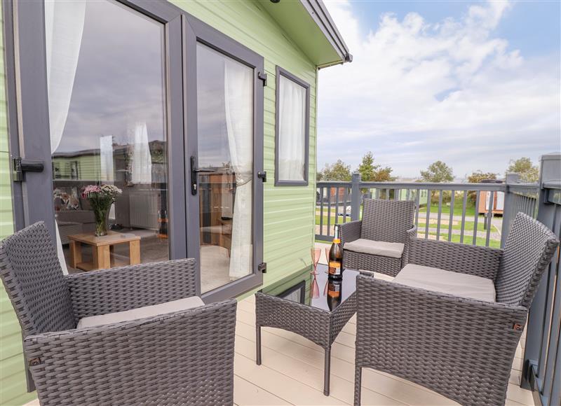 Relax in the living area at Lazy Dayz Lodge, East Heslerton near Malton