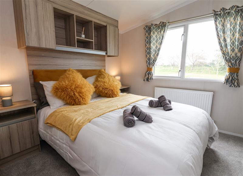 This is a bedroom at Lazy Dayz Lodge, East Heslerton near Malton
