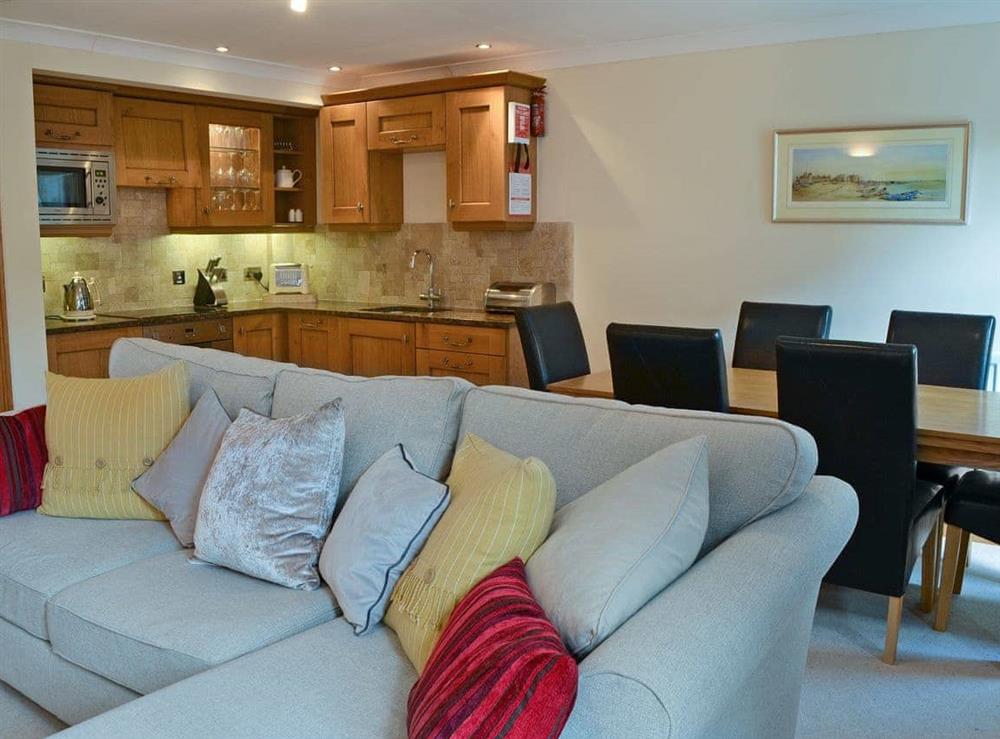 Immaculately presented open plan living space (photo 2) at Lazy Puffin in Beadnell, near Alnwick, Northumberland