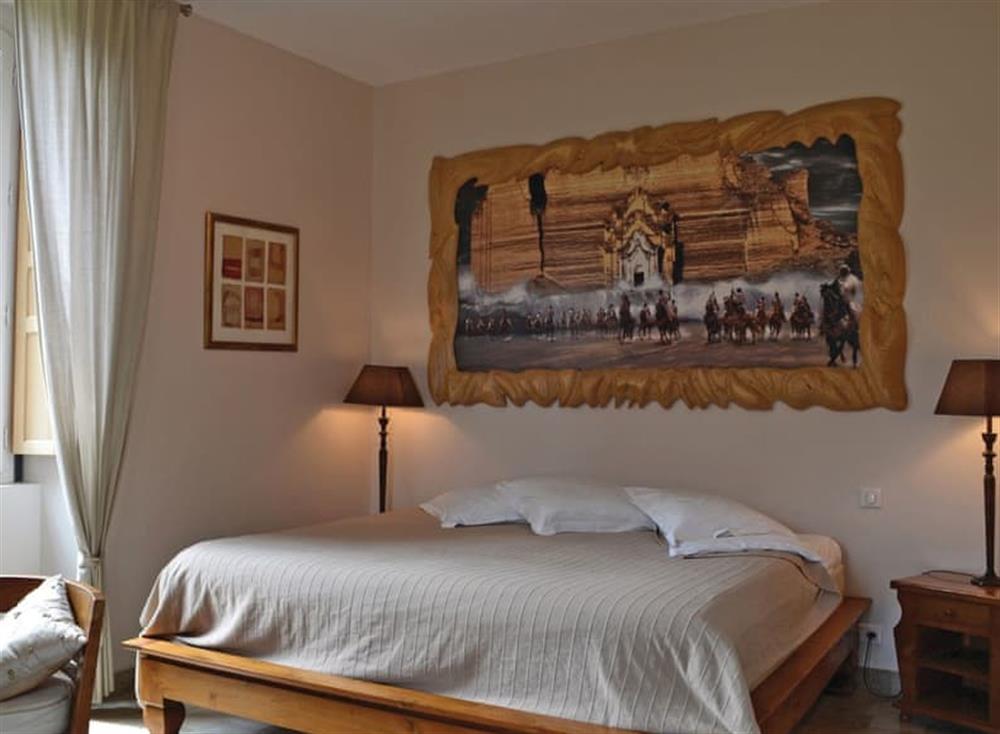 Bedroom at Le Brat in Domme, near Sarlat, Dordogne, France