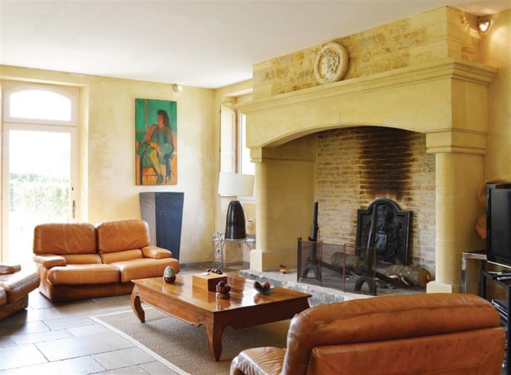 Living area at Le Brat in Domme, near Sarlat, Dordogne, France